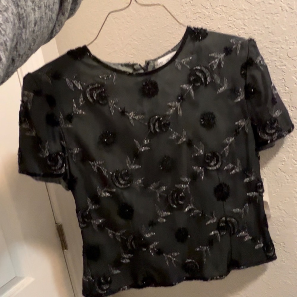 Beaded party top